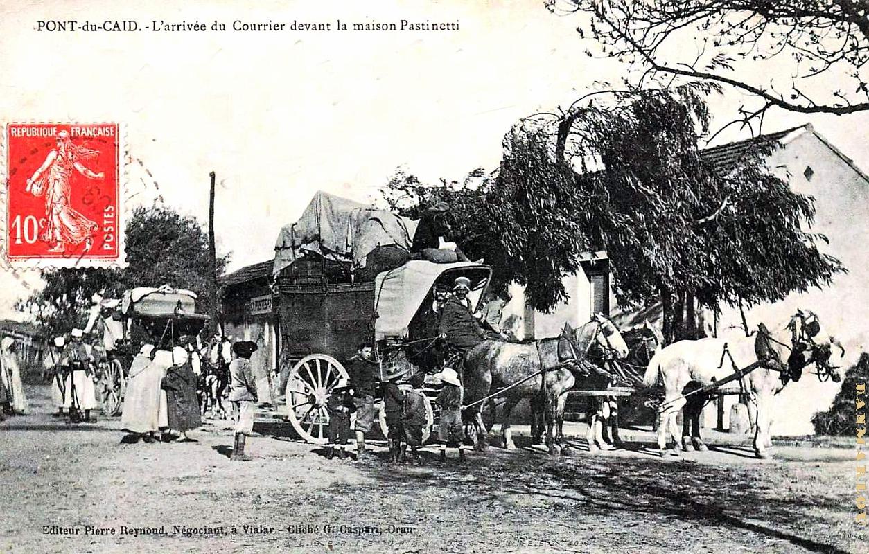 3024- Pont-Du-Caid - Arrivee du Courrier - 1909.jpg